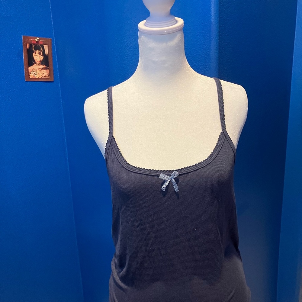 Brandy Melville Dark Blue Camisole with Bow